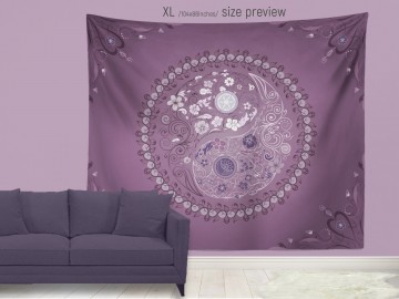 Декоративно пано Ying Yang Ash Pink